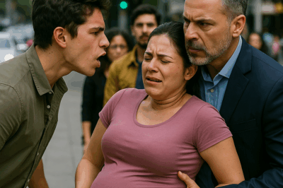 “El hijo de un poderoso millonario perdió el control y agredió a una mujer embarazada sin imaginar quién era su esposo. Segundos después, un auto de lujo se detuvo frente a ellos y de él bajó un hombre cuya reacción dejó a todos en shock. Lo que ocurrió después cambió por completo el destino del joven y se convirtió en una historia de justicia, redención y humildad.”