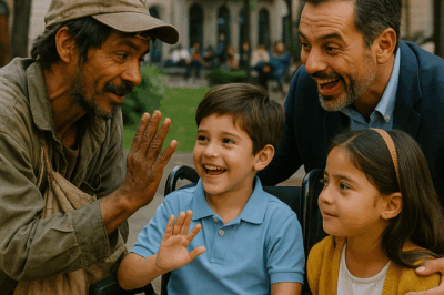 “Los hijos del millonario no podían hablar, hasta que un recolector de basura se cruzó en su camino y les enseñó un extraño lenguaje con las manos. Lo que parecía un simple juego se transformó en algo que la ciencia no pudo explicar: los niños comenzaron a comunicarse por primera vez. Pero cuando el empresario descubrió la verdad detrás del misterioso hombre, su reacción sorprendió a todos y reveló una historia oculta de amor y redención.”