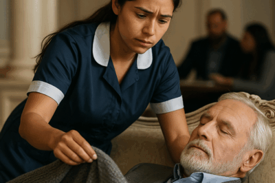 “Un multimillonario fingió quedarse dormido para poner a prueba la honestidad de su empleada doméstica. Quería descubrir si ella era como todos los demás, interesados solo en su dinero. Pero lo que la mujer hizo cuando pensó que él no la veía dejó a todos en shock: una acción tan sencilla, pero tan poderosa, que cambió la vida del empresario y lo llevó a tomar una decisión que nadie habría imaginado.”