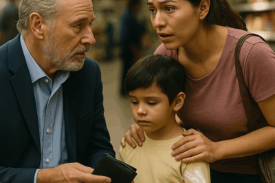 “En un supermercado, una madre soltera sin dinero se acercó a un hombre elegante y le dijo con voz temblorosa: ‘Prometo pagarte cuando pueda’. Lo que él hizo después sorprendió a todos los presentes. Lo que parecía un simple acto de caridad se convirtió en una historia que reveló una verdad inesperada, un secreto del pasado y un gesto que cambió para siempre la vida del millonario, de la mujer… y de su hijo.”