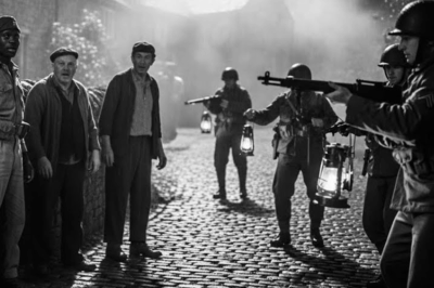 «Cuando un pequeño pueblo británico se atrevió a desafiar a los temidos policías militares estadounidenses para formar un muro humano alrededor de un batallón de soldados de África Occidental, la noche se llenó de sirenas, campanas y gritos… y salió a la luz un secreto sobre la guerra que nadie quería escuchar»