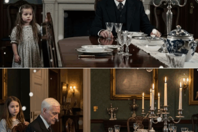 El millonario que siempre almorzaba solo en una mesa enorme vio su rutina romperse cuando la hija de la niñera se sentó frente a él y le hizo una pregunta que lo desarmó