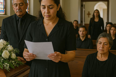 El increíble día en que mi familia leyó mi propia esquela en un funeral equivocado y mi inesperada aparición reveló verdades ocultas sobre comunicación, vínculos familiares y las segundas oportunidades que la vida ofrece sin previo aviso