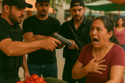 Cuando un cártel quiso extorsionar a una sencilla vendedora de mercado, se burlaron de su puesto humilde, insultaron su dignidad delante de todos… hasta que ella nombró a su jefe, mostró lo que sabía y desató un miedo que nadie vio venir