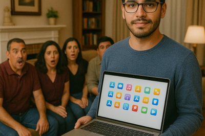 La historia de cómo mi familia se burló de mis ideas para crear aplicaciones, y cómo mi esfuerzo silencioso transformó esas burlas en asombro cuando finalmente presenté un proyecto que cambió sus expectativas para siempre