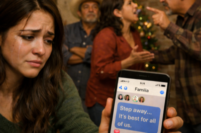 Mis padres escribieron en el grupo familiar “Aléjate, es lo mejor para todos”, mi tío reaccionó con un corazón… y luego destapó el secreto que cambió el apellido