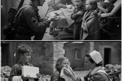 “Un informe recién descubierto narra el dramático instante en que una niña alemana suplicó ayuda para su madre, debilitada tras días de frío y escasez, y cómo las tropas estadounidenses, desafiando los protocolos estrictos de guerra, tomaron una decisión inesperada que transformó la escena en uno de los actos más sorprendentes, humanos y enigmáticos registrados en aquel periodo.”