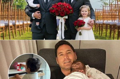 En la boda de Pancho Saavedra, presentó públicamente a su pareja y a sus pequeños hijos felices