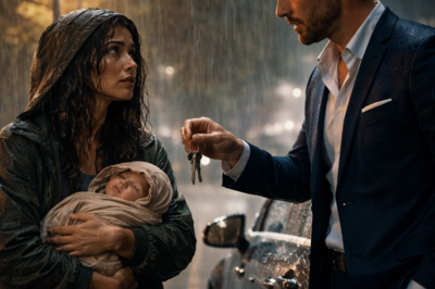 Le dio las llaves de su mansión a una mendiga empapada con un bebé…