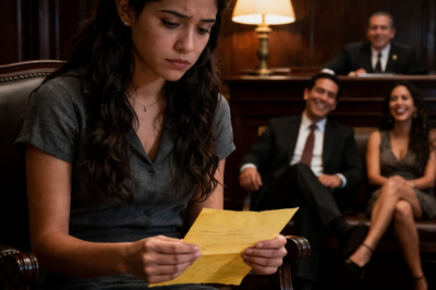 La huérfana oyó el testamento mientras su marido se reía con su “otra vida”…